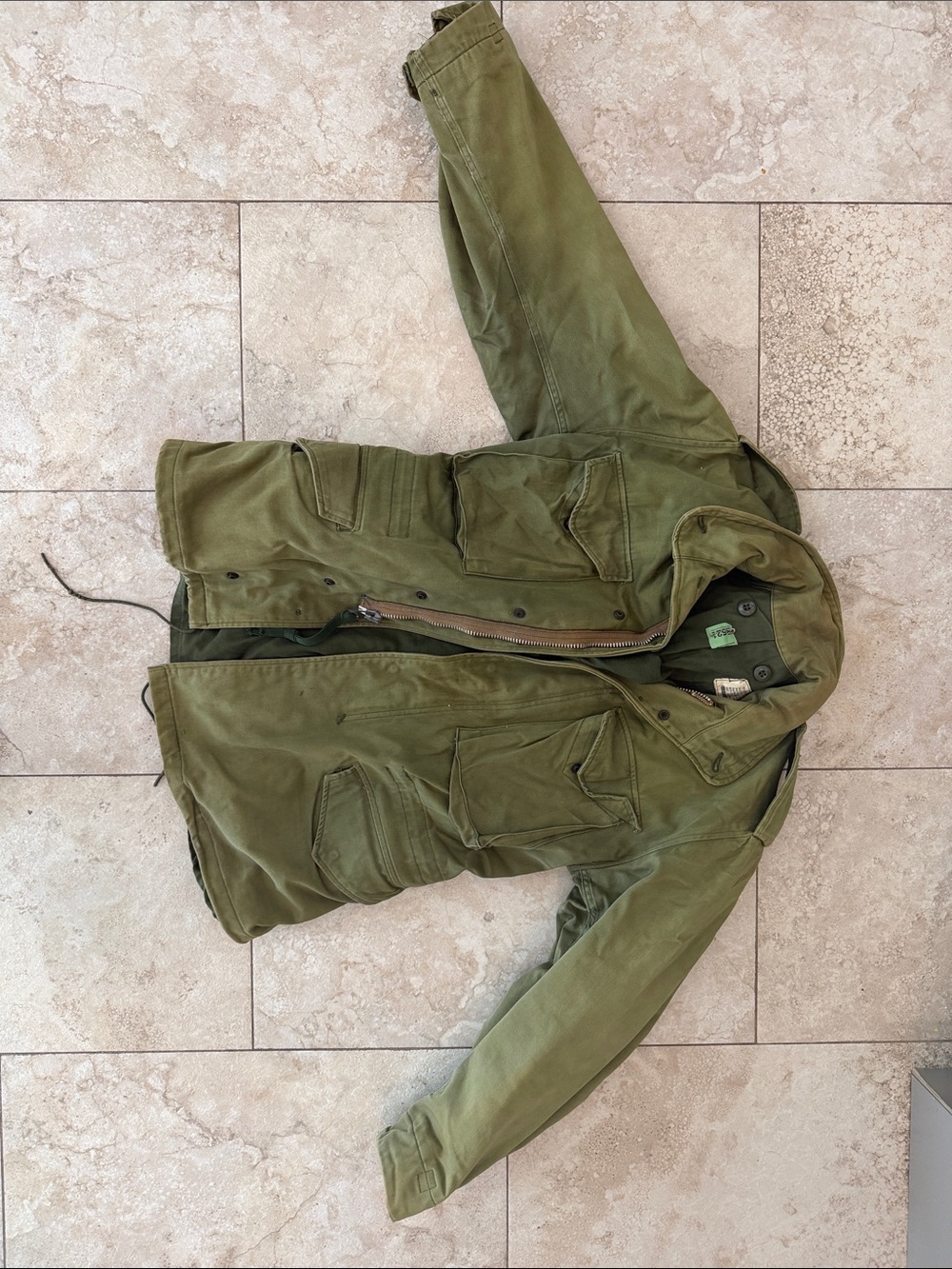 Men's Military Field Jacket in Olive Green - Classic Utility Coat